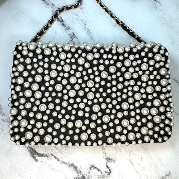 Chanel Pearl Flap Bag Paris-Dubai Pearly 15C WOC Wallet On Chain Crossbody CC - Picture 3 of 14